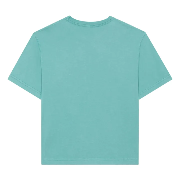 SMALLABLE BASICS T-Shirt Garçon Oversize Coton Bio | Vert Menthe