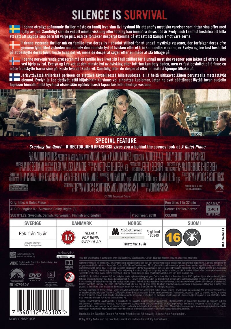A Quiet Place - DVD