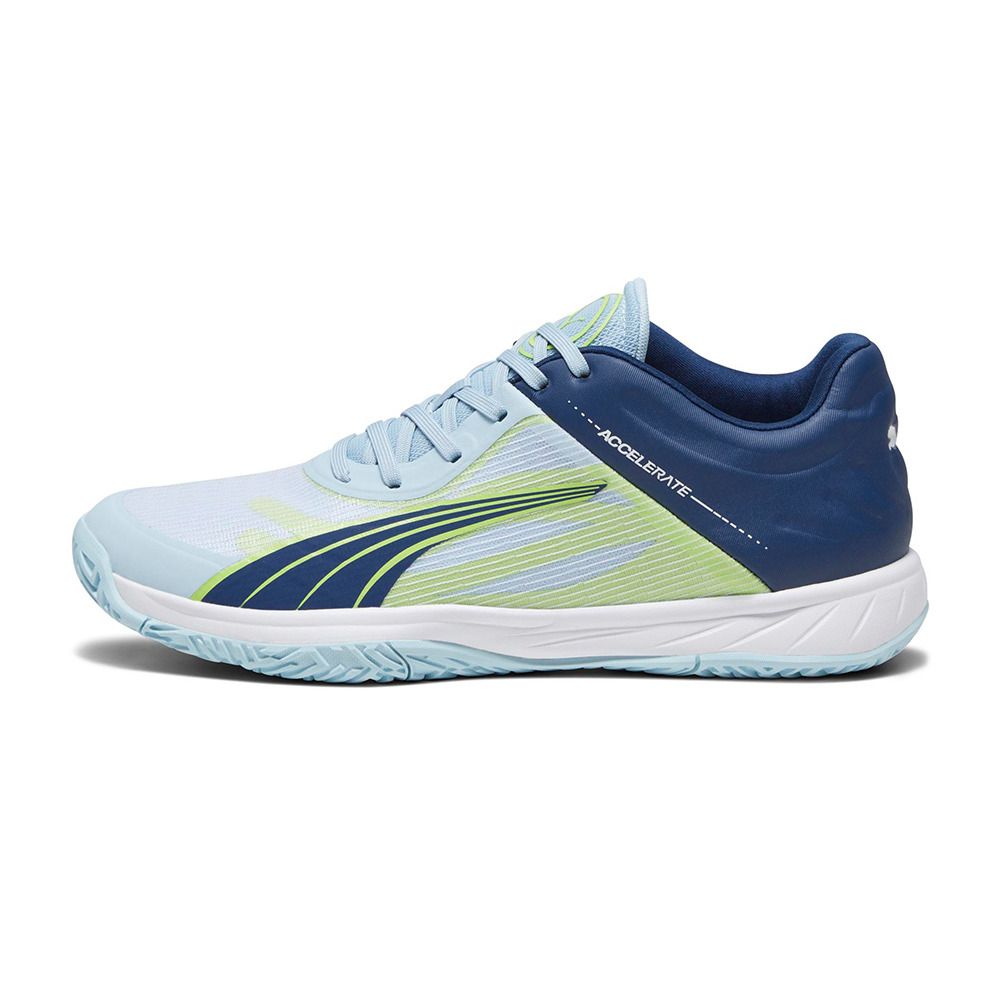 Puma ACCELERATE TURBO - Chaussures handball Homme silver sky/persian blue/puma white
