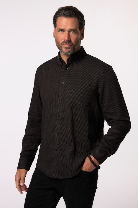 JP 1880 Streifenhemd, Langarm, Buttondown-Kragen, Modern Fit, bis 8 XL