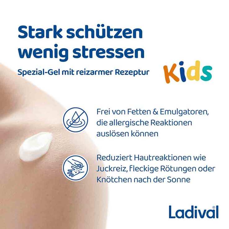 Ladival allergische Kinderhaut Gel LSF 50 + , 200 ml