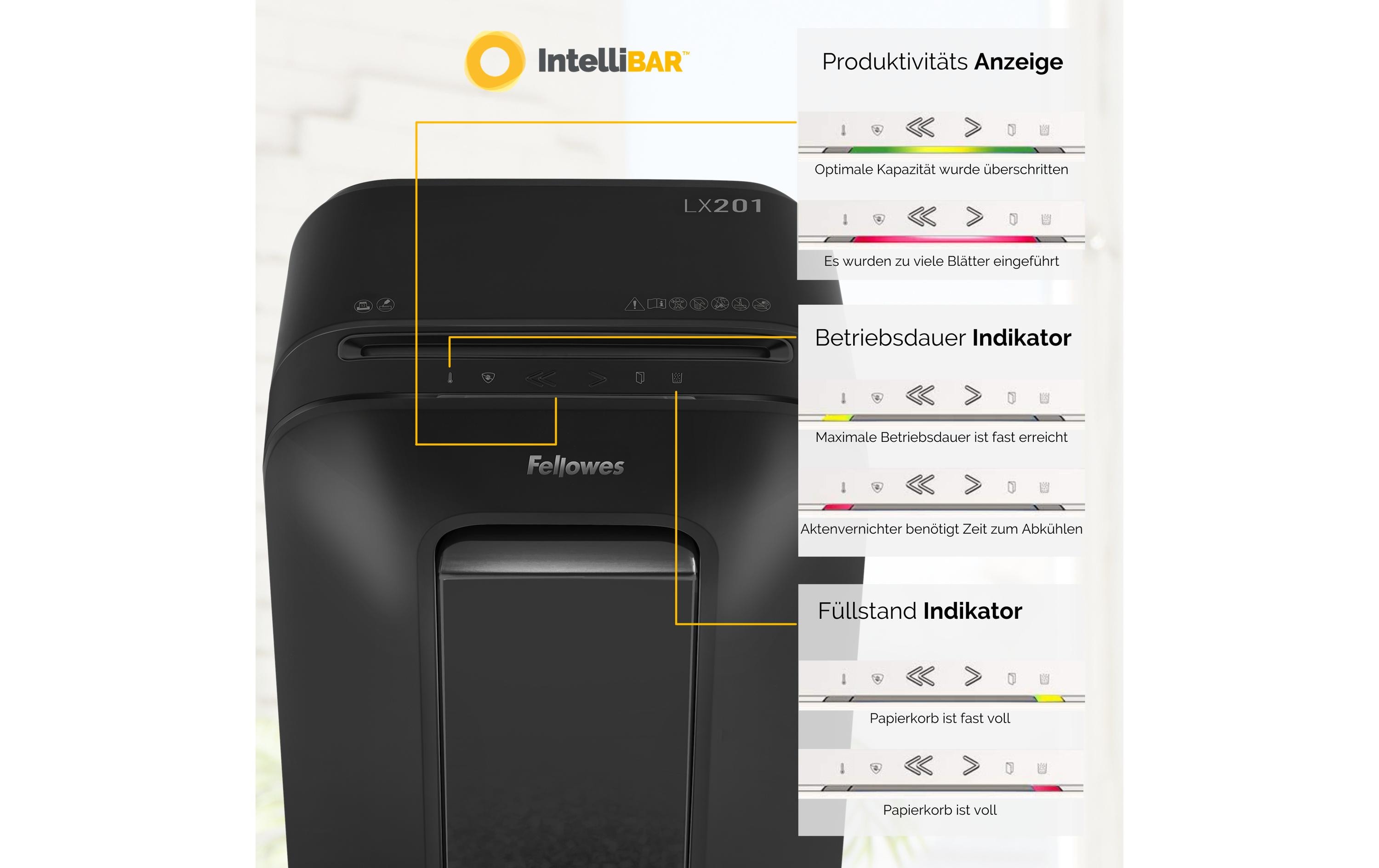 Aktenvernichter LX201 P-5, 12 Seiten, Schwarz<br>Papierschredder