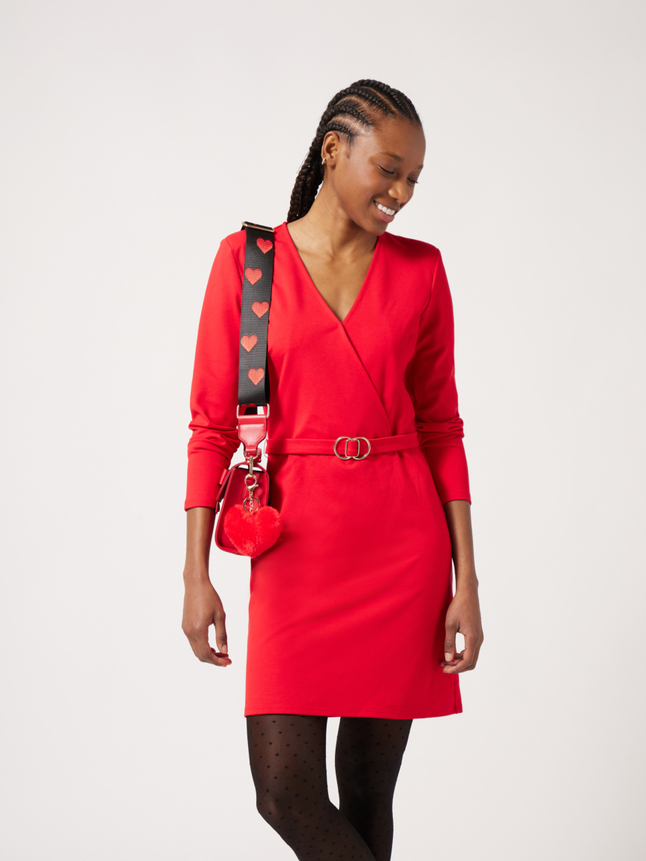 Robe moulante ceinturée