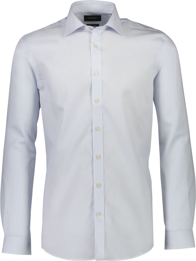 Lindbergh Technical striped shirt L/S Hvid