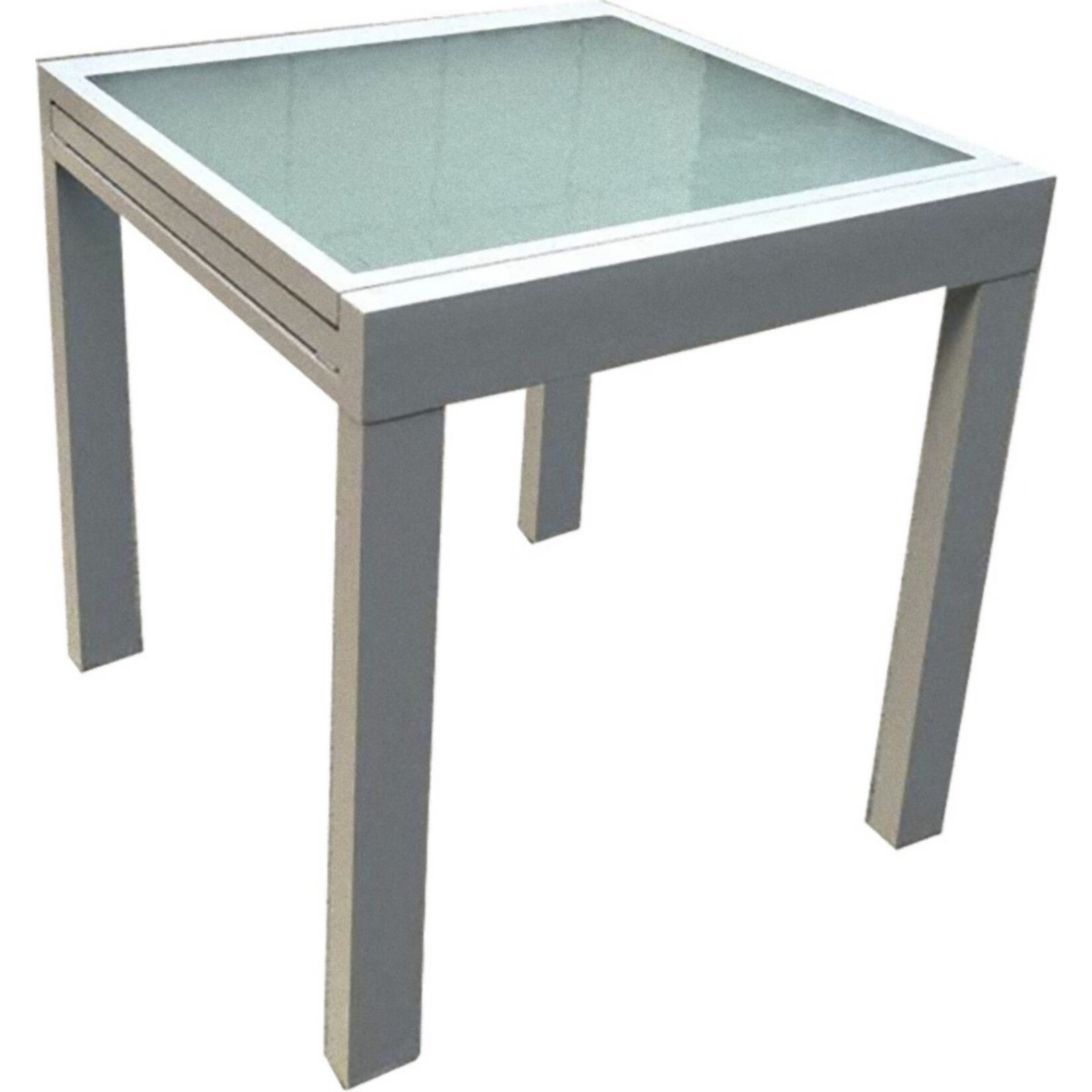 Garden Pleasure Ausziehtisch 90/180x90 Garten Terrasse Alu Glas Tisch Esstisch
