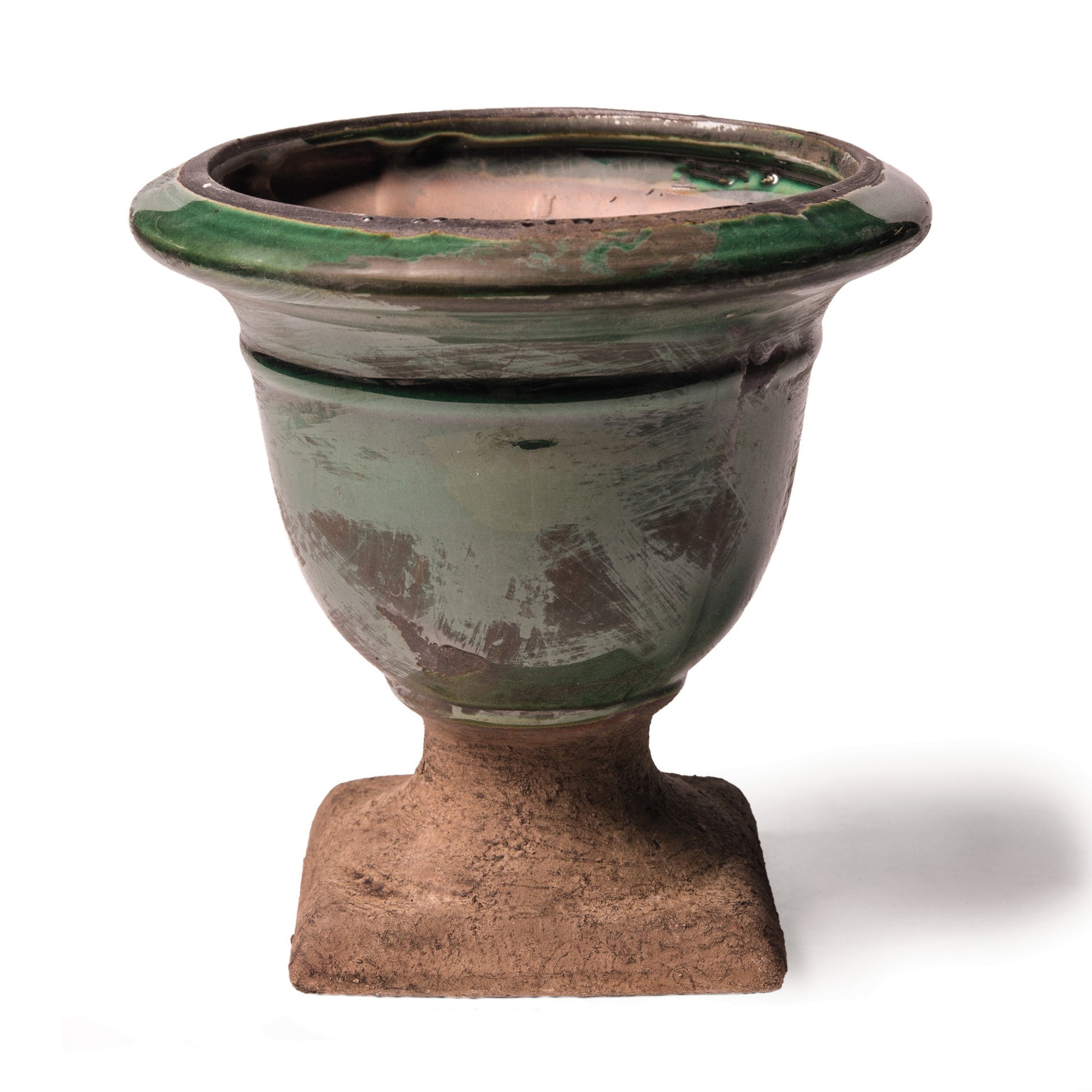 Pflanztopf 'Foix L' aus Keramik groß, grün, Ø 15 cm, H 15 cm günstig bestellen
