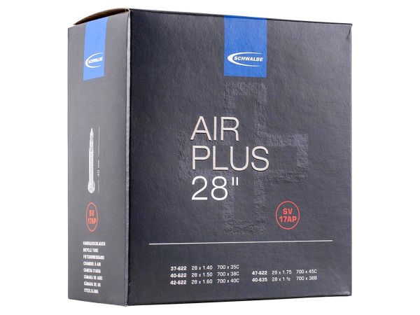 Schwalbe Air Plus Cykelslange 700x37/47C, 40mm Racerventil (SV17AP)