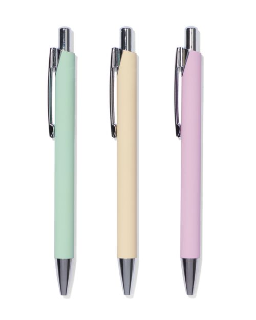 ensemble de 3 stylos rechargeables mat