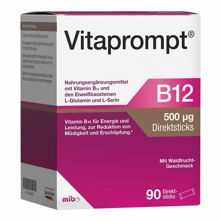 Vitaprompt B12 500 µg Direktsticks, 90 St