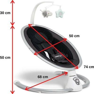 Beemoo PLAY Rocker Low Vippestol, Grey