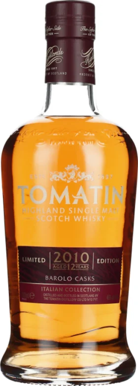 TOMATIN 12 YEARS 2010 BAROLO ITALIAN COLLECTION 70CL