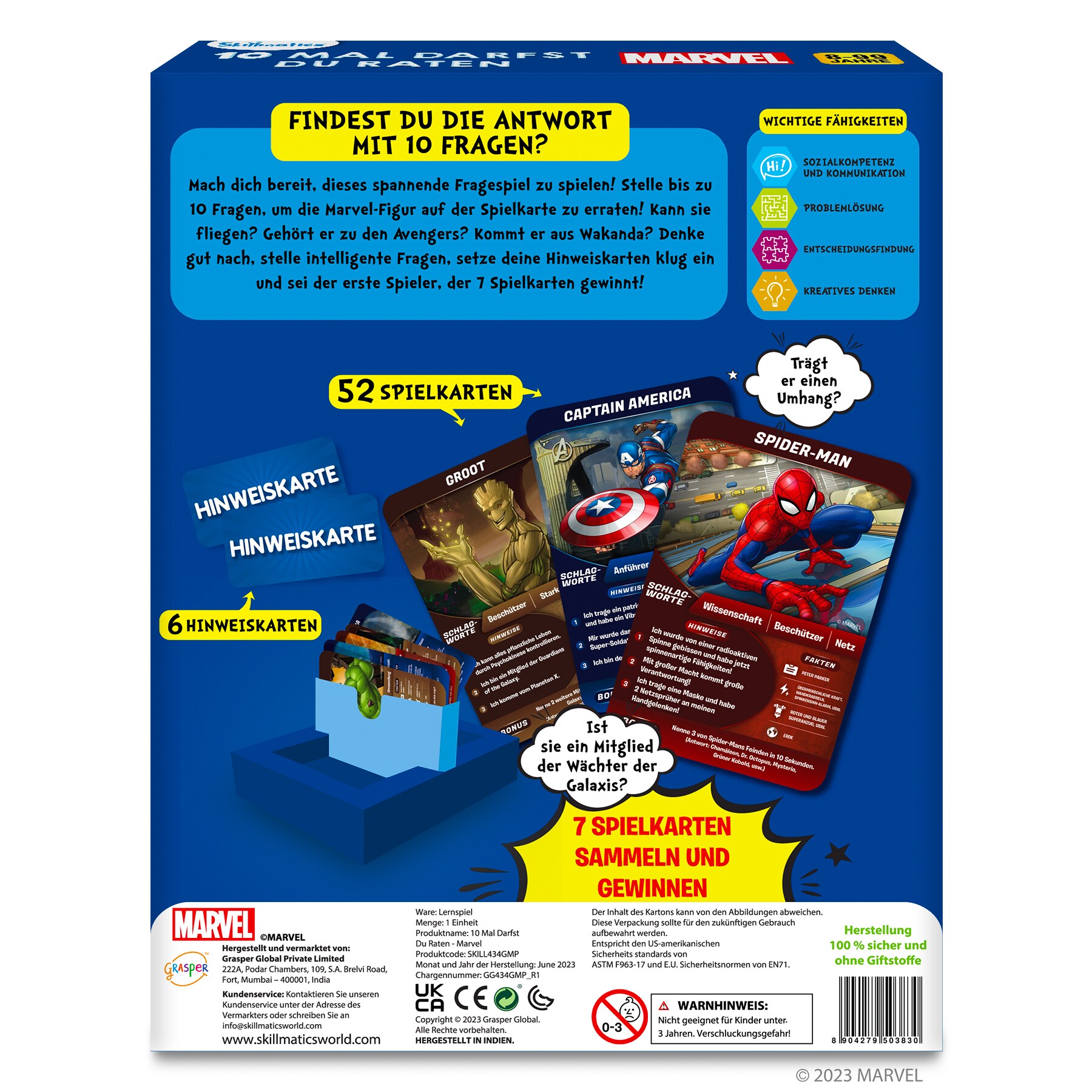 Skillmatics 10 Mal darfst du Raten Marvel