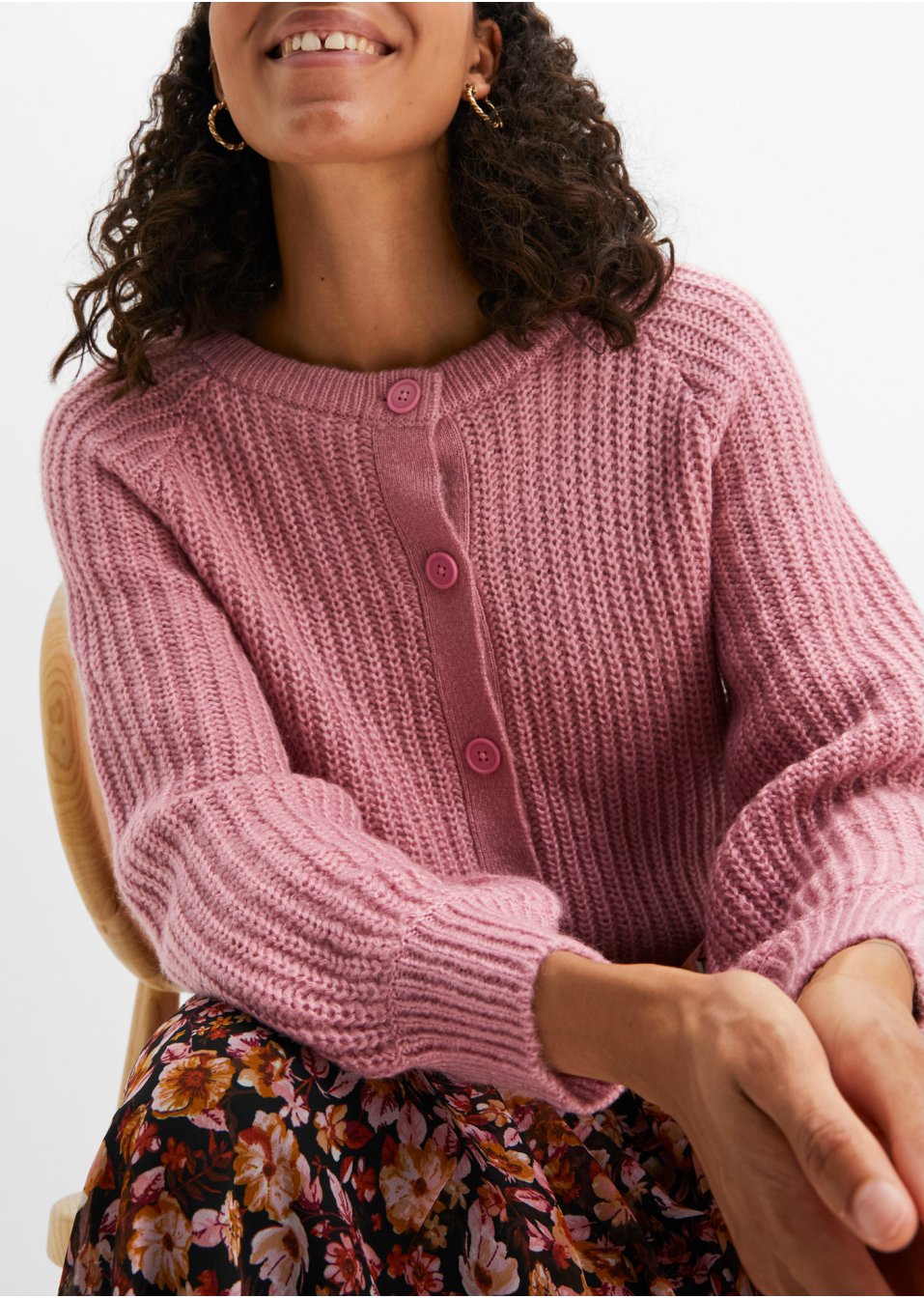 Gilet en maille à manches raglan