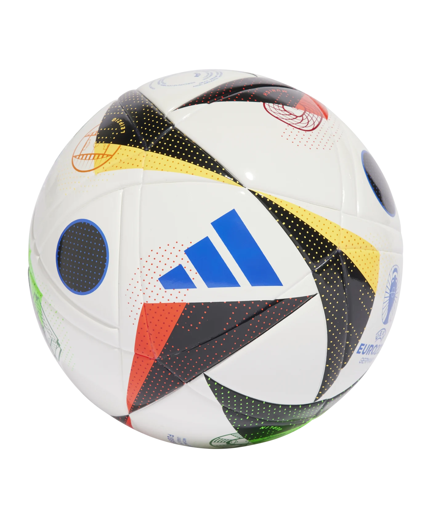 adidas Fussballliebe League Junior 290g Lightball EM 2024 Weiss Schwarz Blau