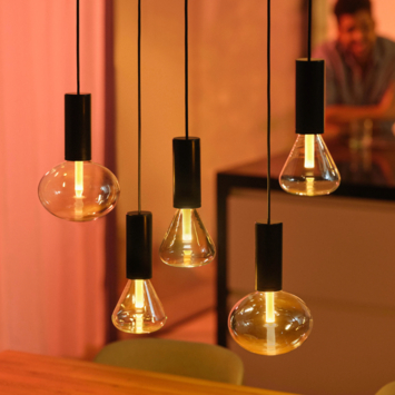 Philips Hue Lightguide Globelamp 125 mm E27 Wit en Gekleurd Licht