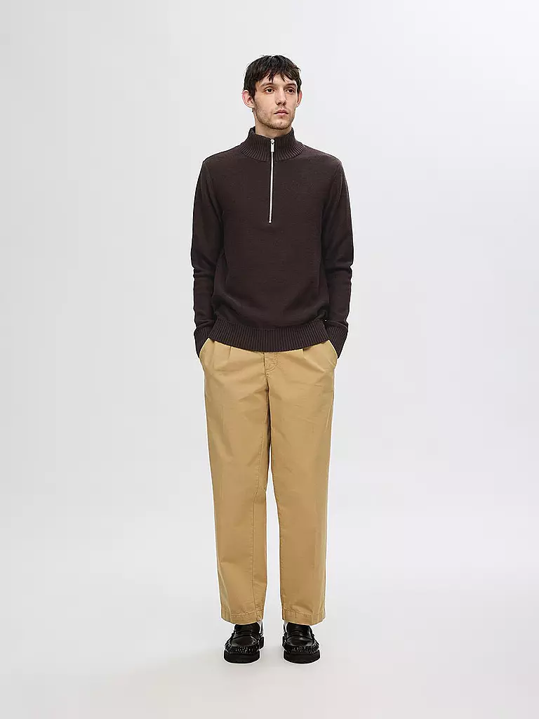 SELECTED Troyer Pullover SLHAXEL braun