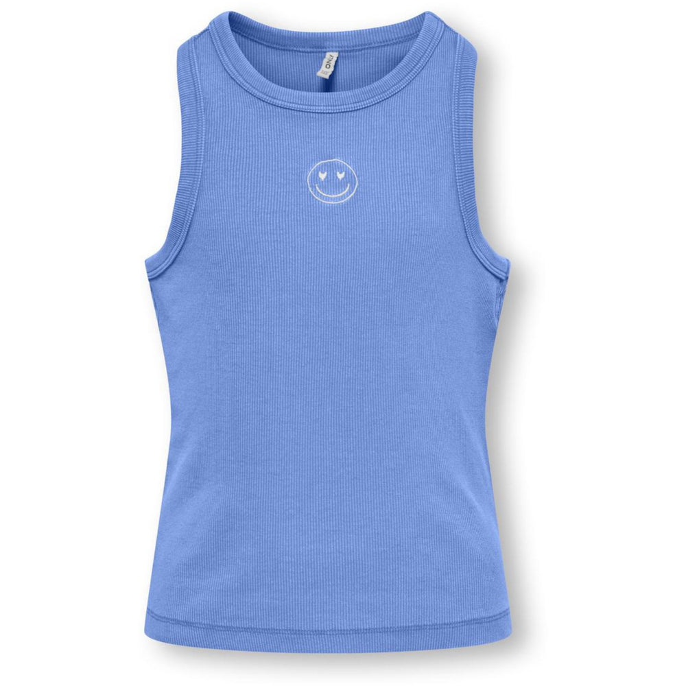 Køb kids ONLY Ultramarine Smiley Kogjilly Emb Washed Tank Top Jrs