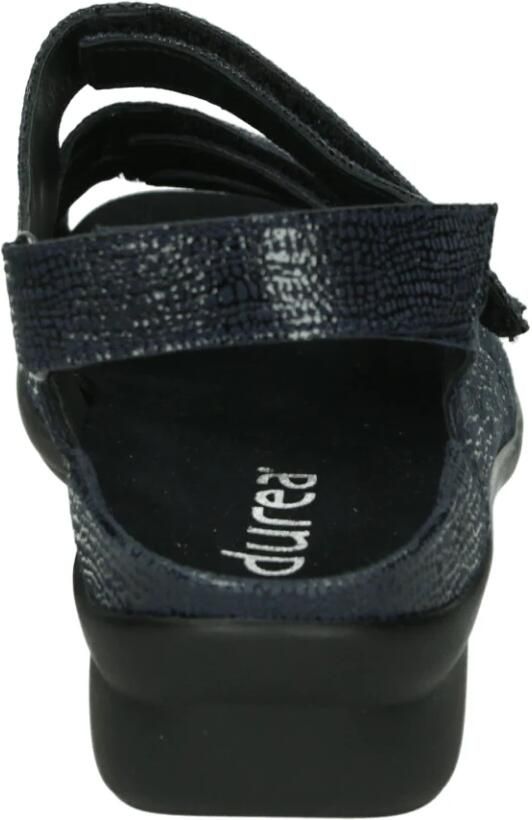 Durea 7409~K~~~~~~~~~~~~~~~~~~~~~~~~ Platte sandalenDames Sandalen Blauw