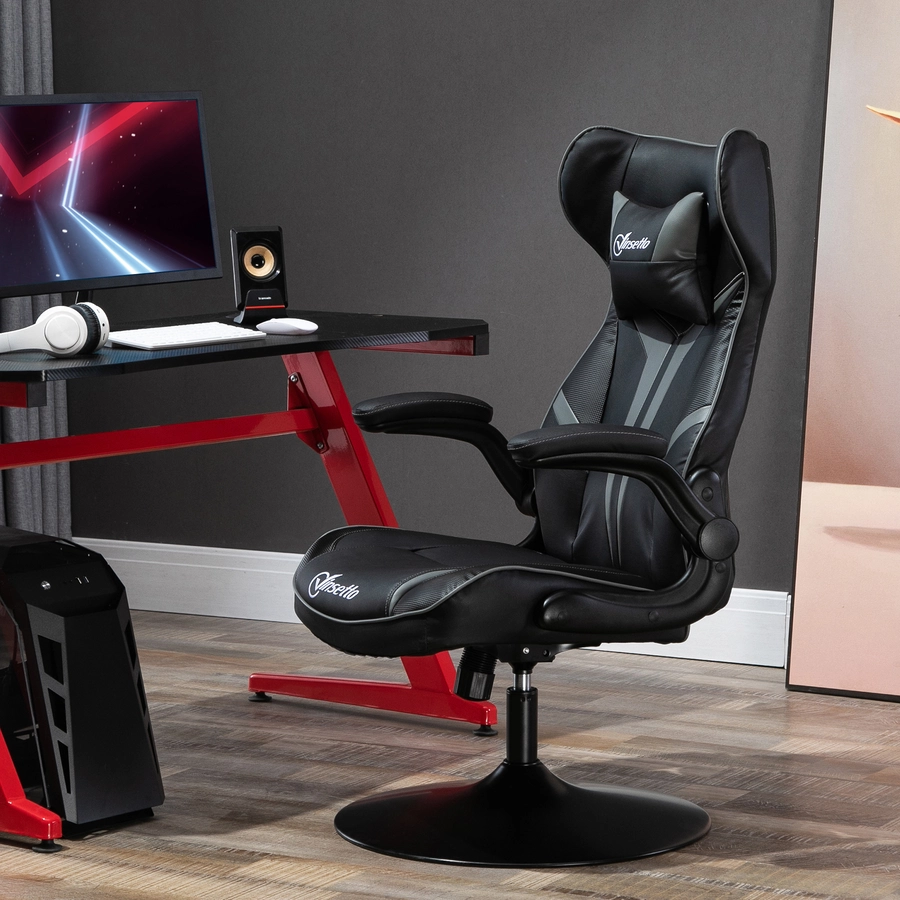 Vinsetto Gaming Stuhl ergonomisch schwarzgrau