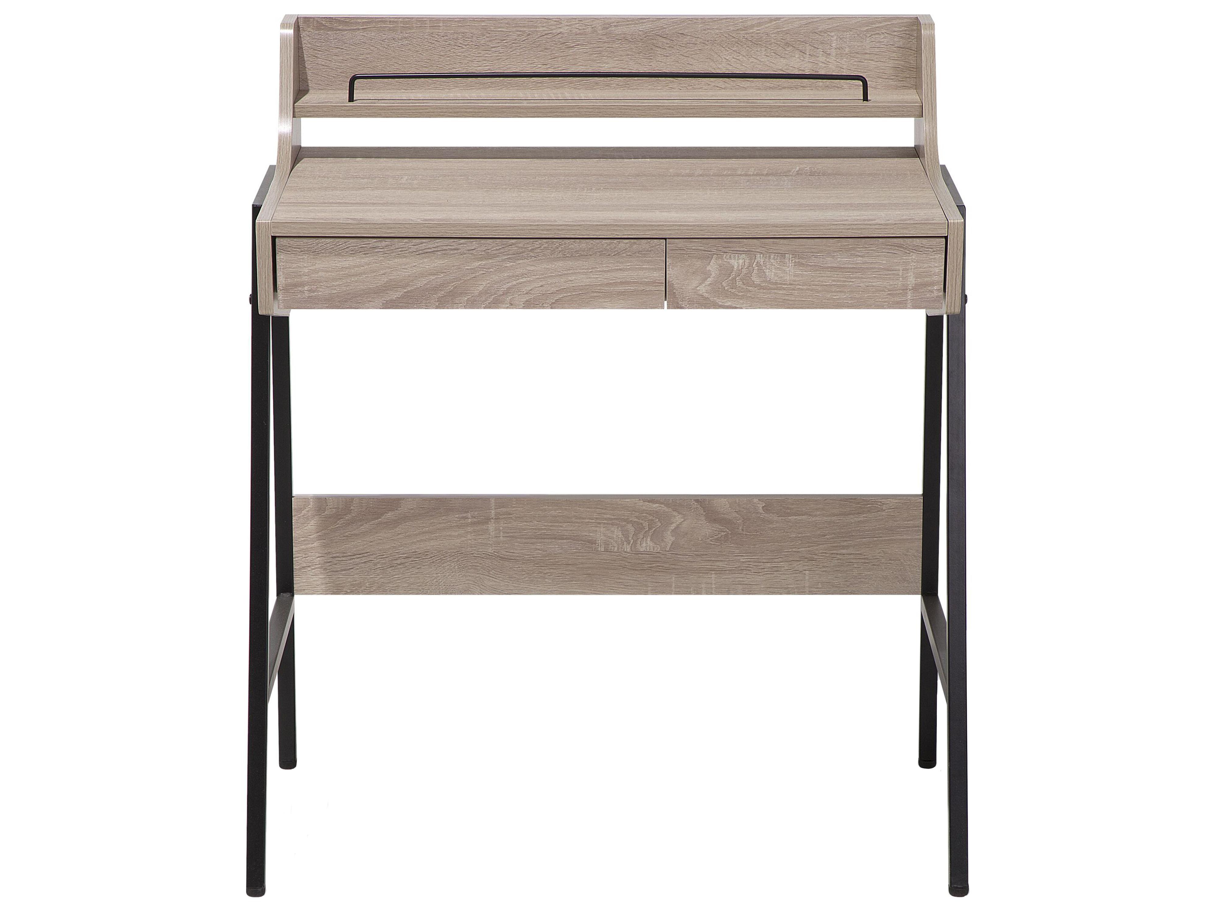 Bureau BROXTON Lichtbruin 77 cm 46 cm met lades