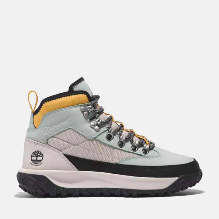 Bota de caminhada feminina Greenstride Motion 6 na cor cinza.