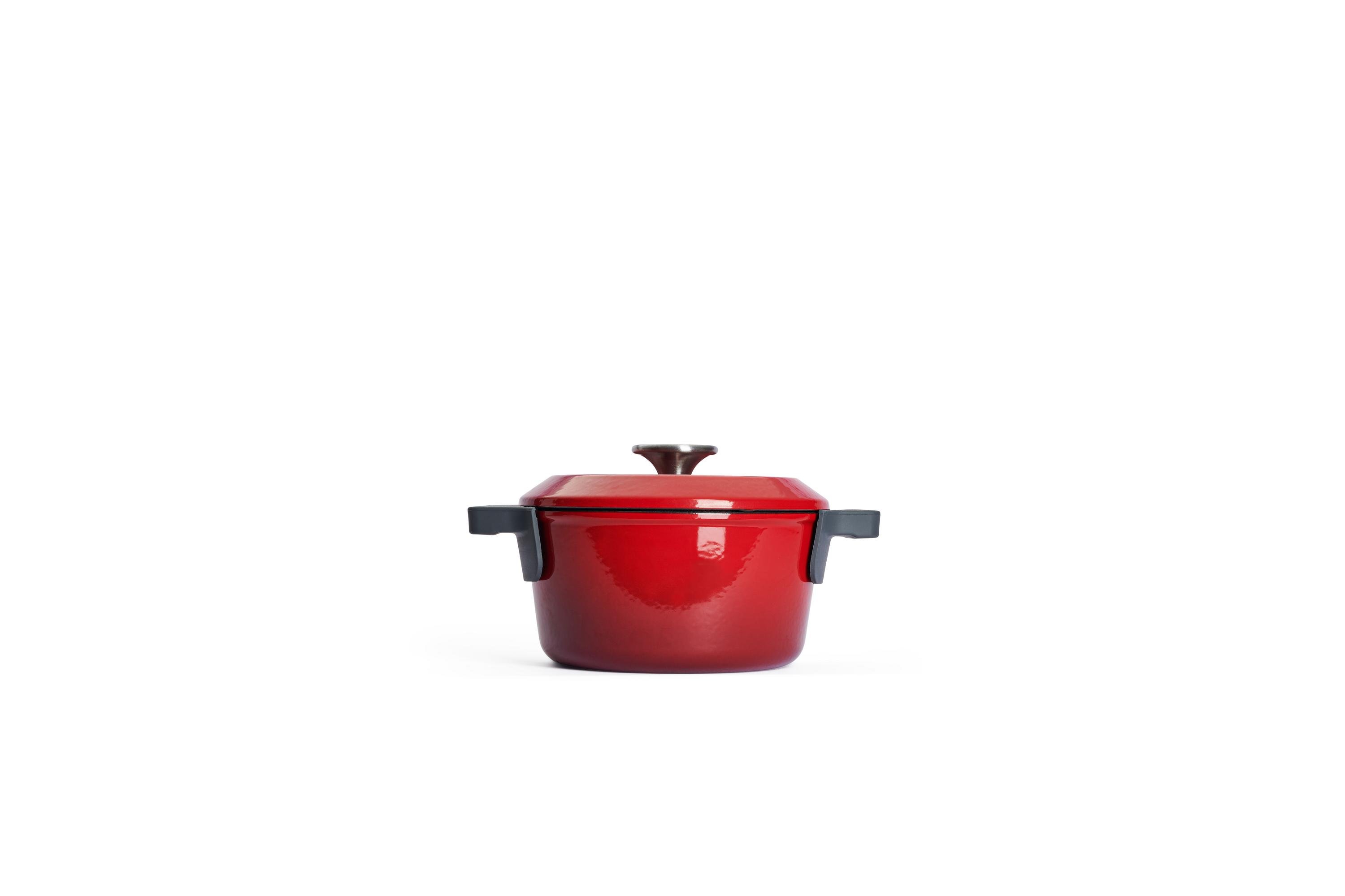 Iron Gusstopf- und Servierpfannen-Set, Ø 18cm - Farbe: Chili Red