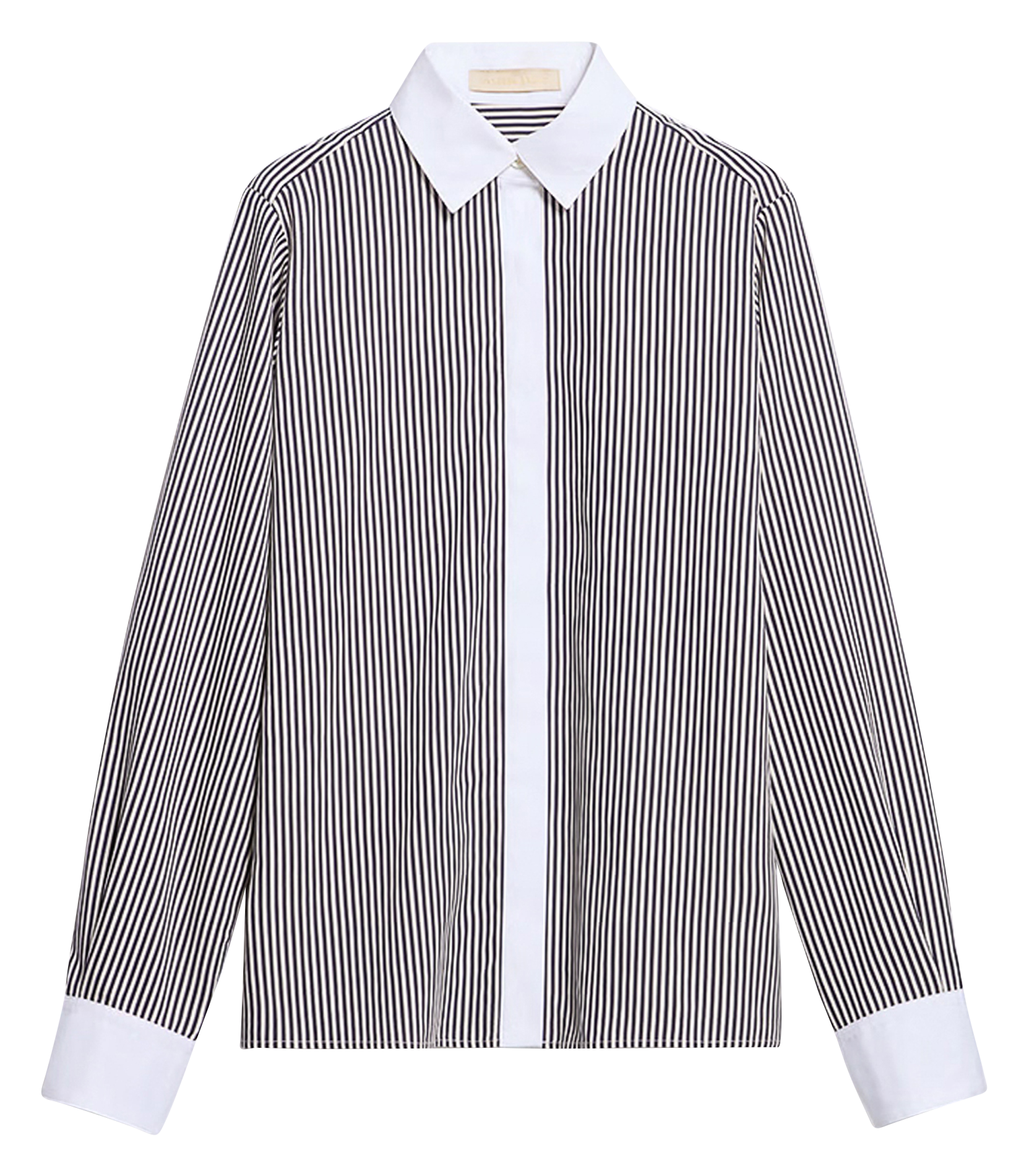 DARIO - Chemise col classique à rayures | Noir