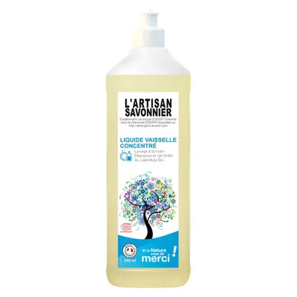 Detergente líquido para louça e sabonete líquido para as mãos L'Artisan Savonnier 500ml