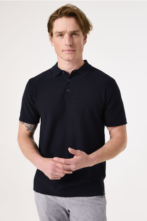 Garcia blauwe heren polo