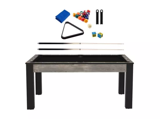 Billard convertible table 6 personnes Texas + pack accessoires Confort