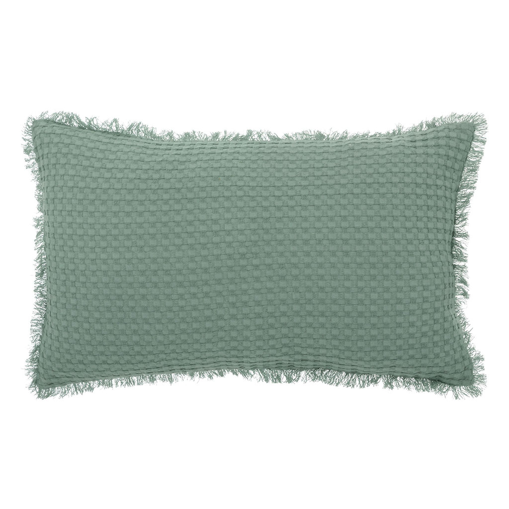 Coussin Widdy vert céladon 30x50cm
