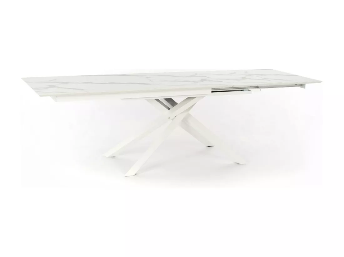 Xavier Table Extensible (170/270 x 90 cm) en HPL sur MDF Blanc