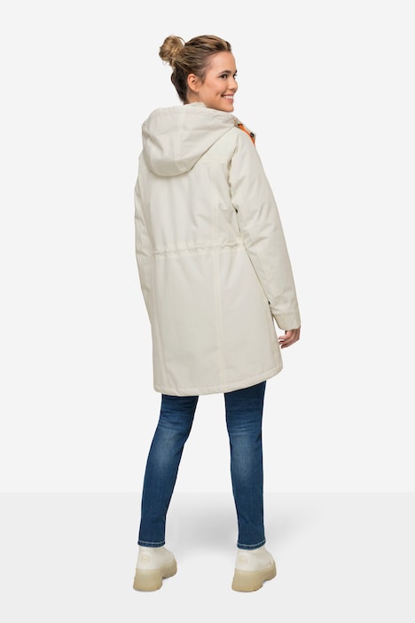 Funktions-Jacke, Kapuze, verdeckter Zipper, fällt kleiner aus