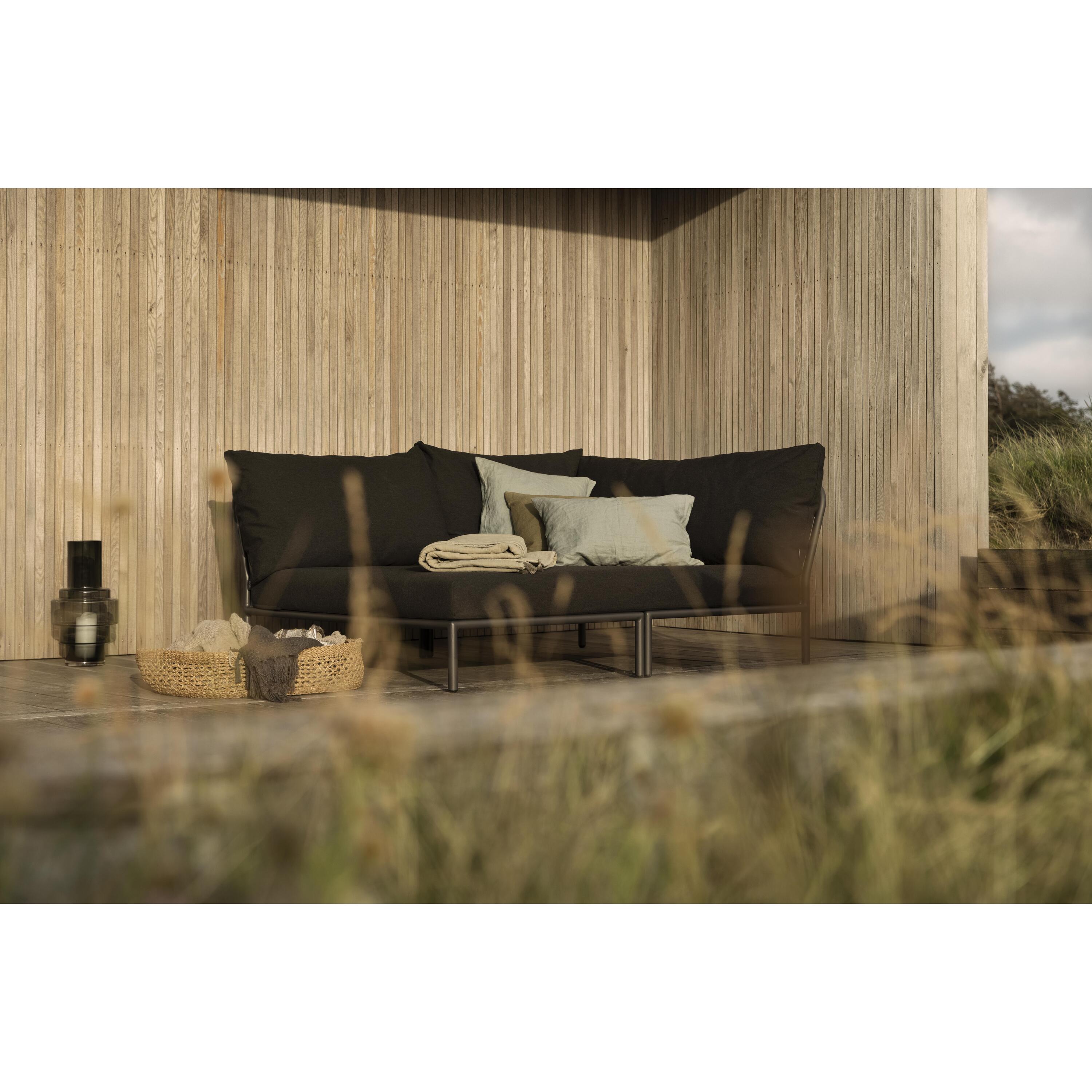 Level2 Cozy Corner loungebank rechts frame donkergrijs stof char