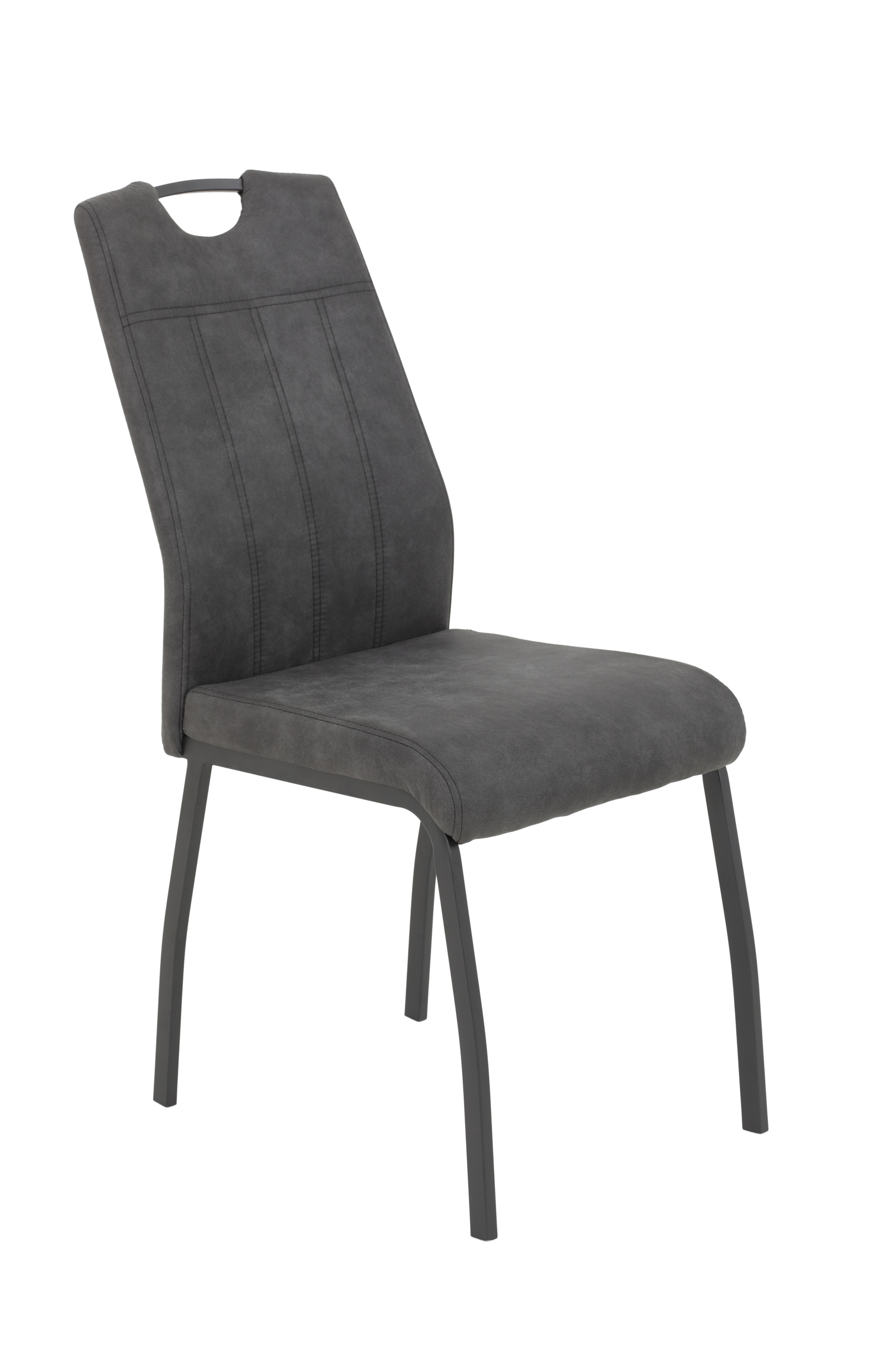 Polsterstuhl ELIF II 4er Set anthrazit