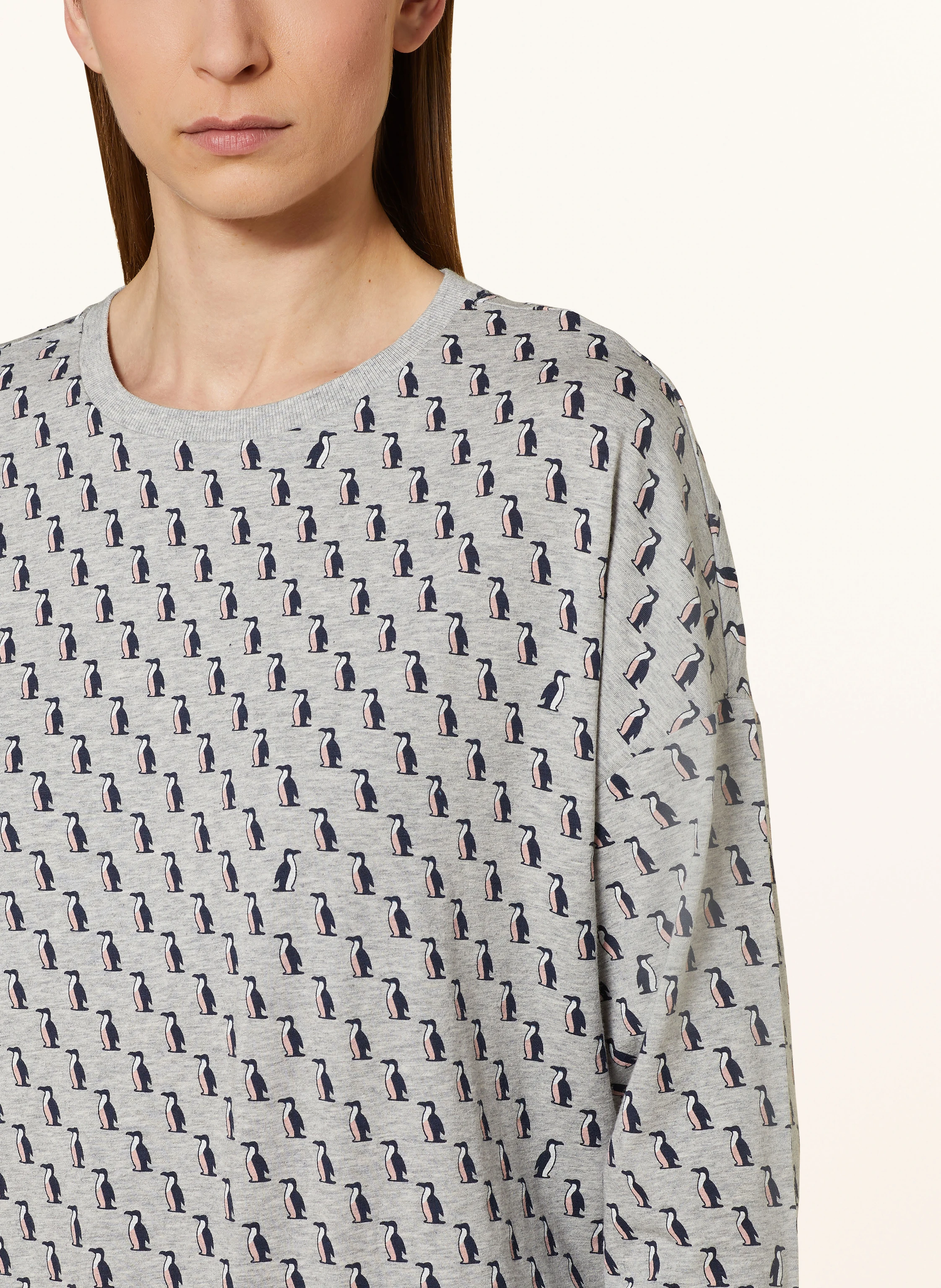mey Schlafshirt Serie PENGUIN FLOCK