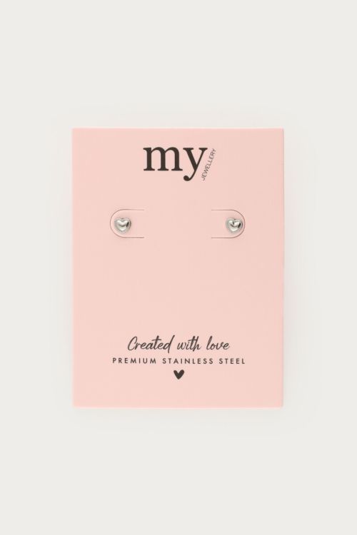 Studs met hartje en dots