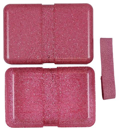 A Little Lovely Company Brotdose - Pink Glitter