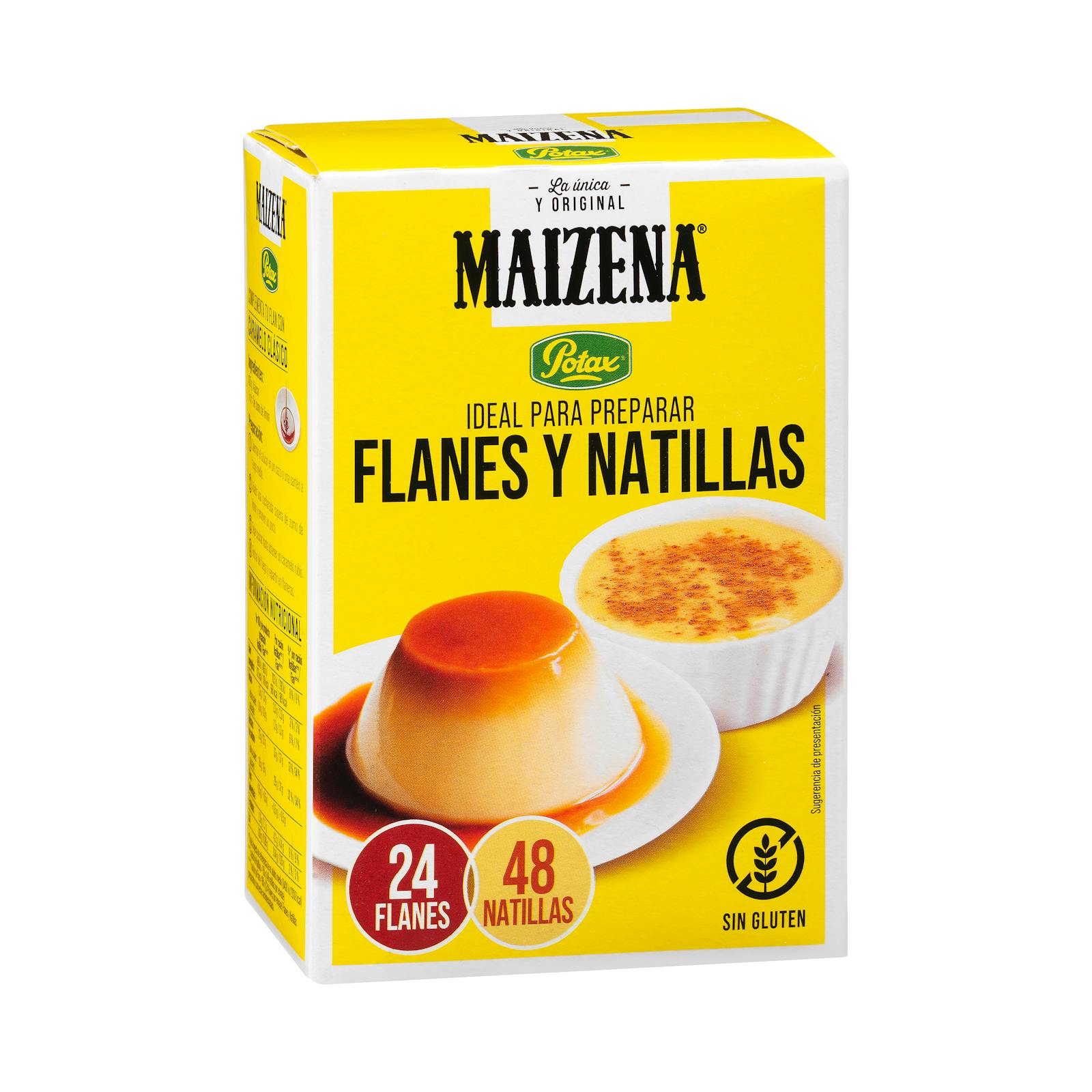 Préparation en poudre pour flans et crèmes anglaises Maizena Potax