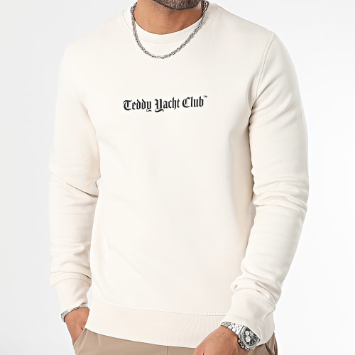 Sweat Crewneck Art Series Dripping Blue Beige