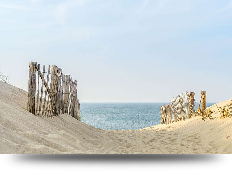 Canvas schilderijen Duinen, strand en zee 4 - 90 x 60 cm