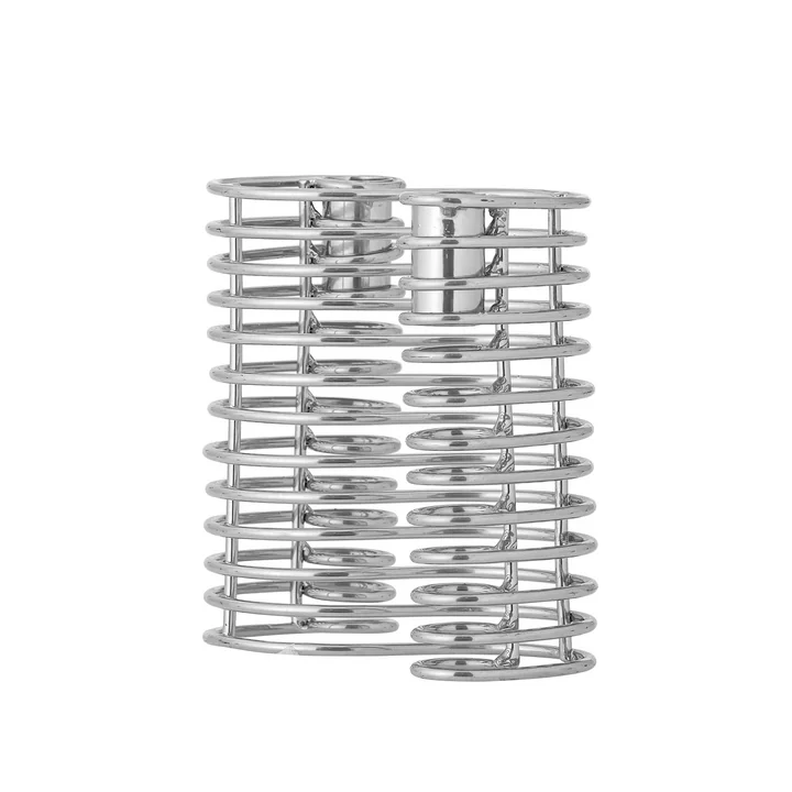 Bloomingville - Wavela Kerzenhalter, silber