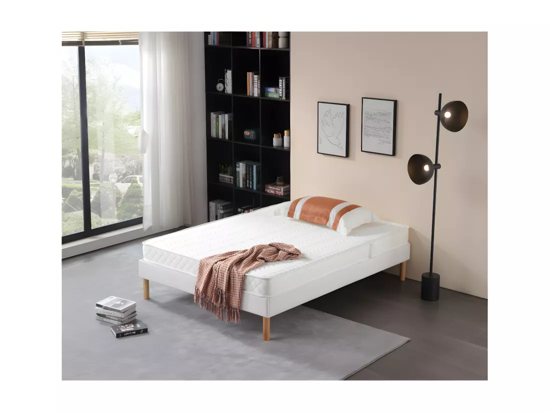 Matelas 140x200 cm Ferme Bz 16 cm Ressorts Premium et mémoire de forme haute résilience