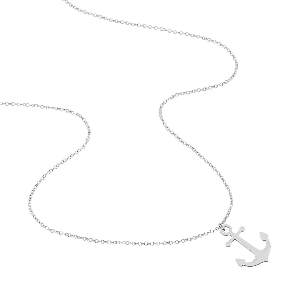 Collier Sacha Argent Blanc