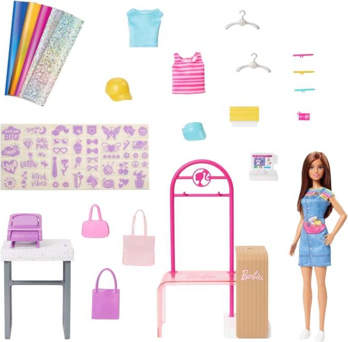 Barbie - Make And Sell Boutique- Legesæt Med Barbie Dukke