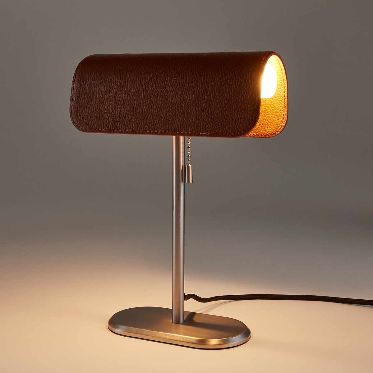 LA REDOUTE INTERIEURS<br>Luminária de mesa em ferro cromado, Vilmo