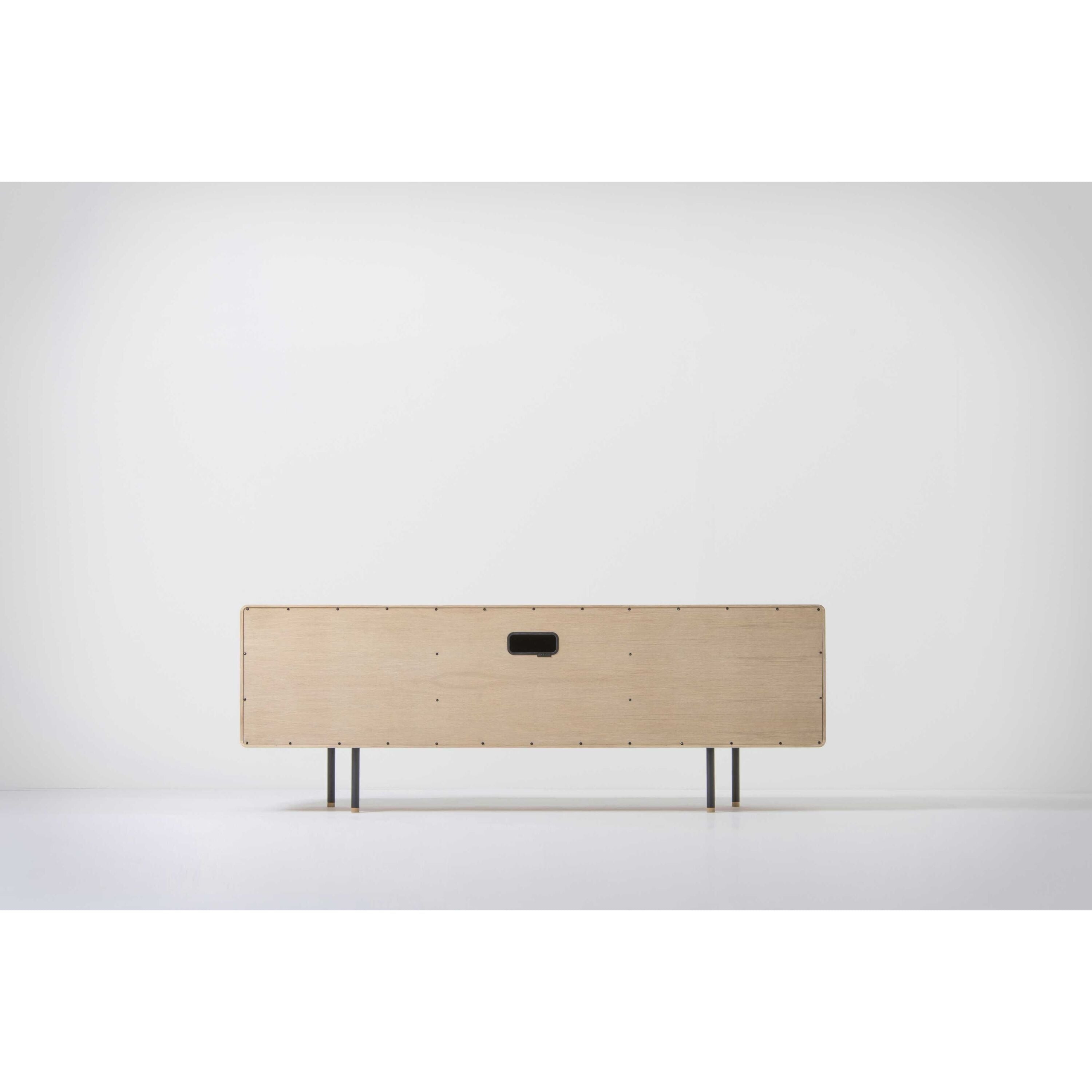 Fina dressoir tv-meubel 180x45 whitewash|zwart