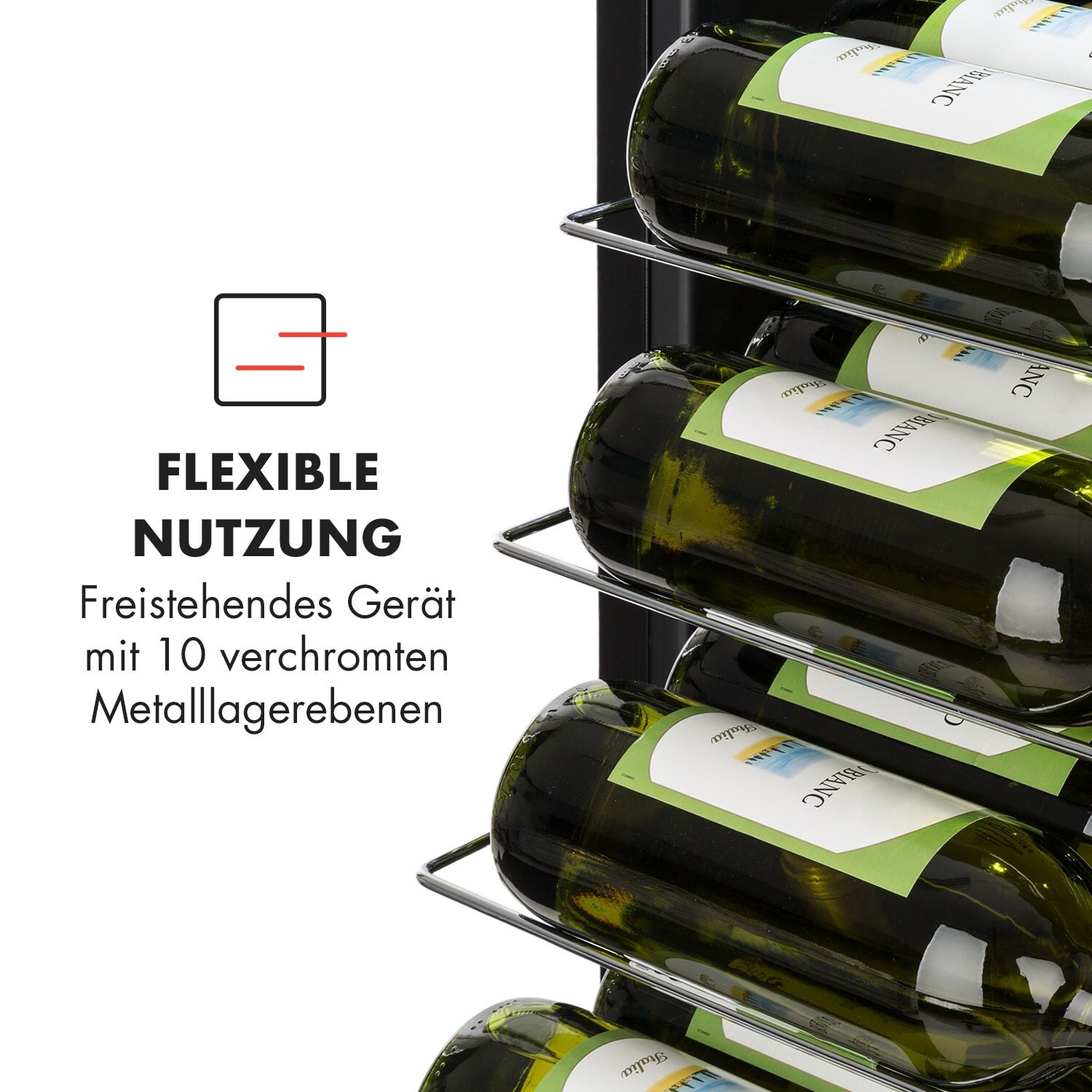 Bellevin 62 Weinkühlschrank 56 Flaschen 5-20°C EEC G