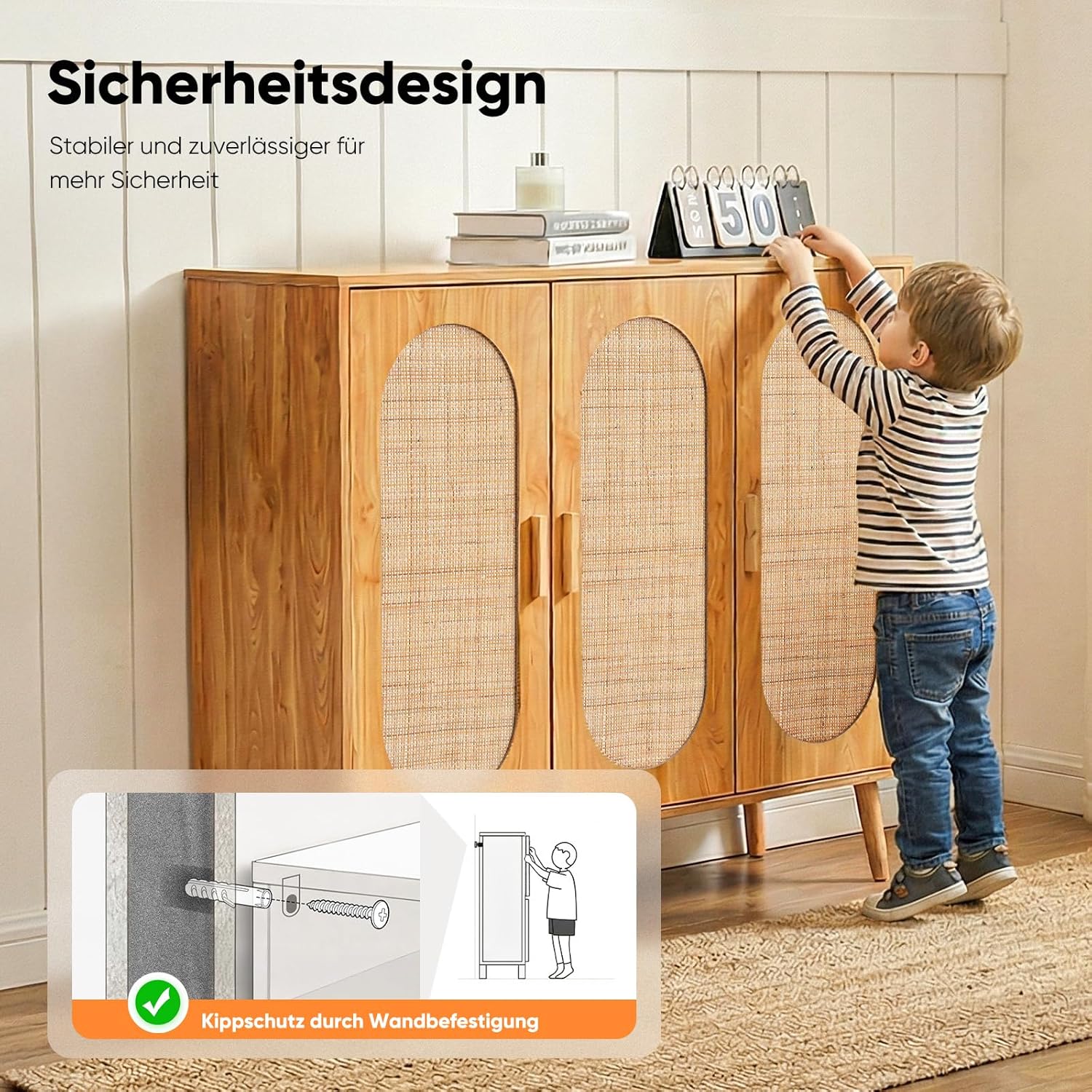 HOKEEPER Schuhschrank aus Holz, Schmaler Doppeltür (87x40x100cm),Shoe Cabinet, Schuhkipper für bis zu 24 Paar Schuhe, Schuhkommode mit Metallbeinen, Weiß & Braun, Flurschrank Schmal