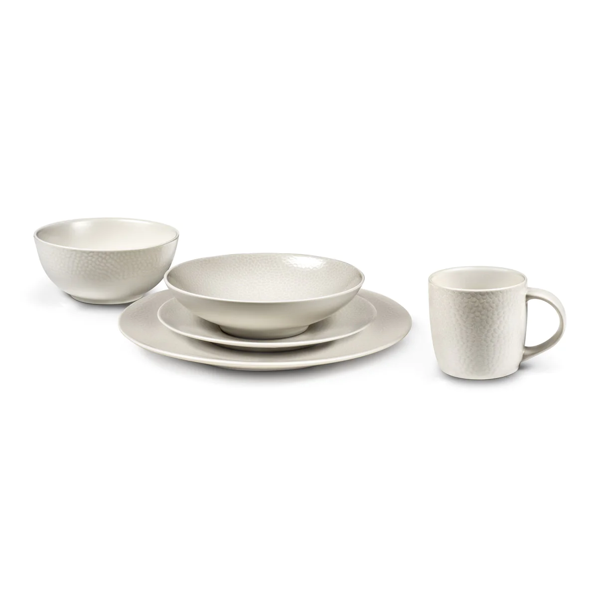 Stone Ivoire - Assiette plate 27 cm (lot de 6) Médard de Noblat